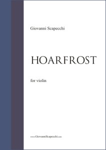 Hoarfrost (2011) for violin